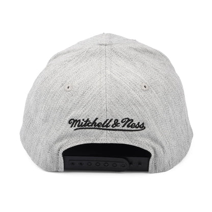 Casquette Snapback NBA Team Heather Redline Brooklyn Nets gris chiné MITCHELL & NESS