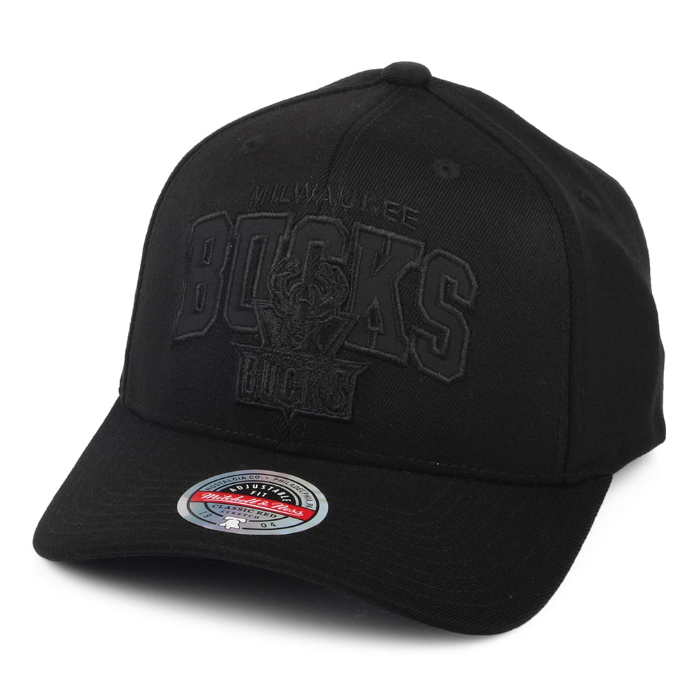 Casquette Snapback NBA Black Out Arch Redline Milwaukee Bucks noir MITCHELL & NESS