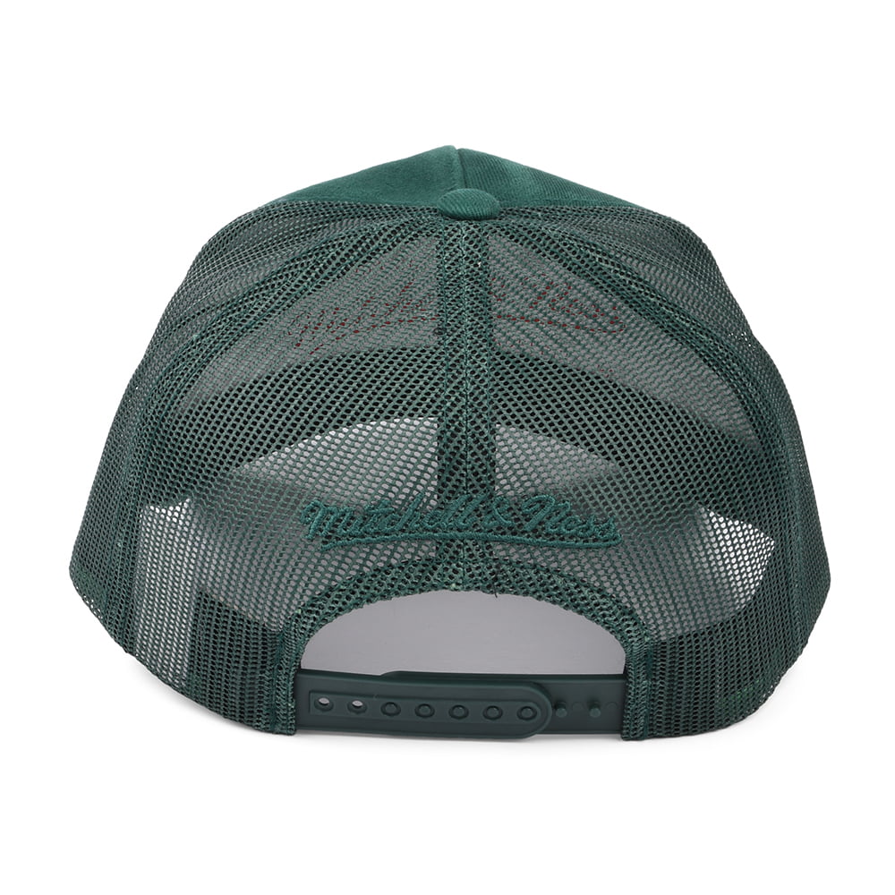 Casquette Trucker Branded Box Logo Classic vert foncé MITCHELL & NESS