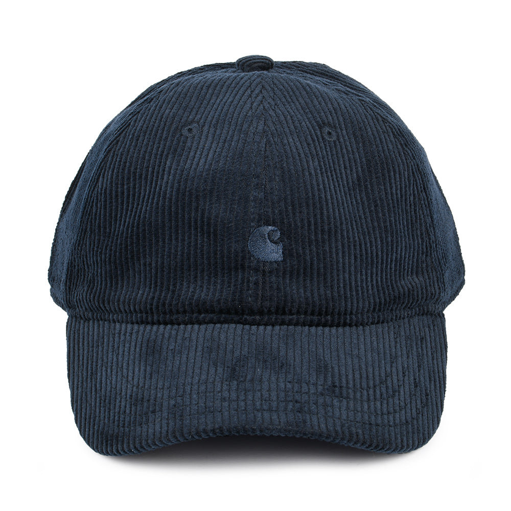 Casquette en Velours Côtelé Harlem bleu marine-bleu CARHARTT WIP