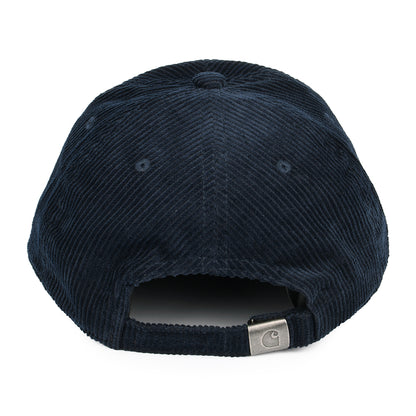 Casquette en Velours Côtelé Harlem bleu marine-bleu CARHARTT WIP
