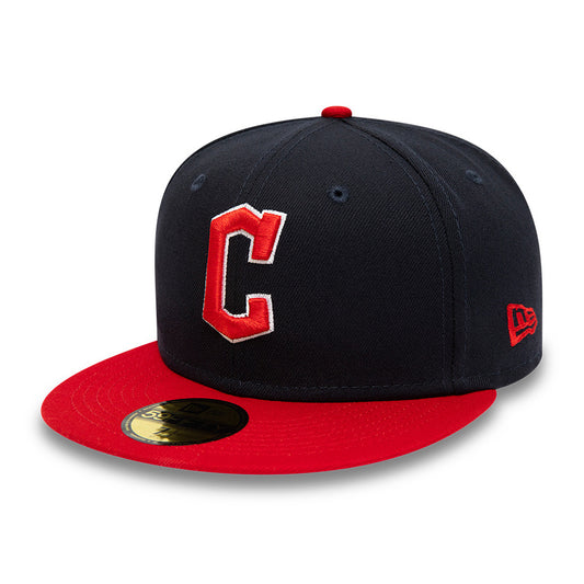 Casquette 59FIFTY MLB On Field AC Perf Cleveland Guardians bleu marine-rouge NEW ERA