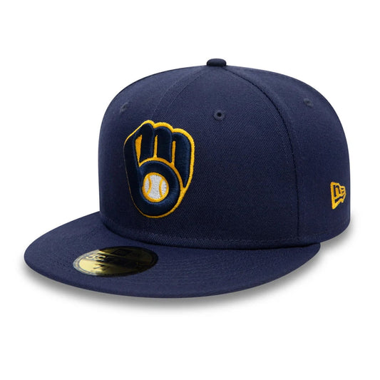 Casquette 59FIFTY MLB On Field AC Perf Milwaukee Brewers bleu marine NEW ERA