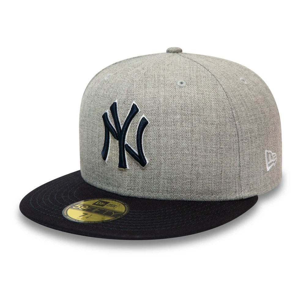 Casquette 59FIFTY MLB Heather Contrast New York Yankees gris-bleu marine NEW ERA