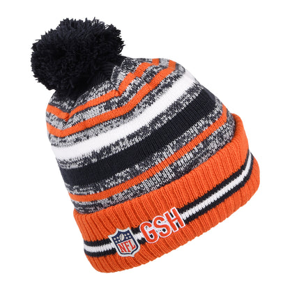 Bonnet à Pompon NFL Sport Knit OTC Chicago Bears orange-bleu marine NEW ERA