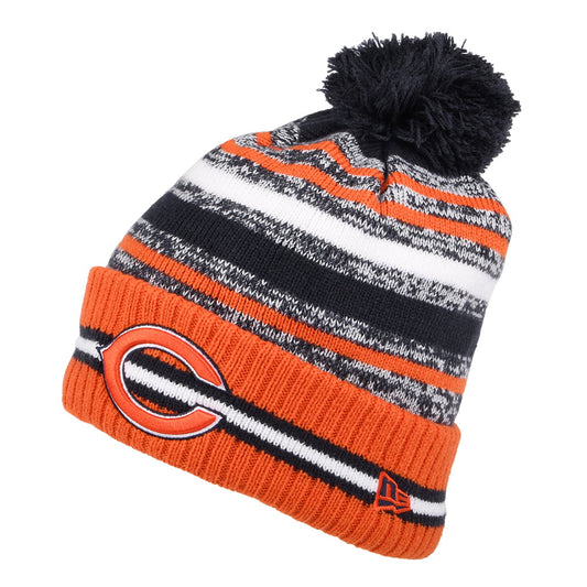 Bonnet à Pompon NFL Sport Knit OTC Chicago Bears orange-bleu marine NEW ERA