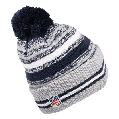 Bonnet à Pompon NFL Sport Knit OTC Dallas Cowboys bleu-gris NEW ERA