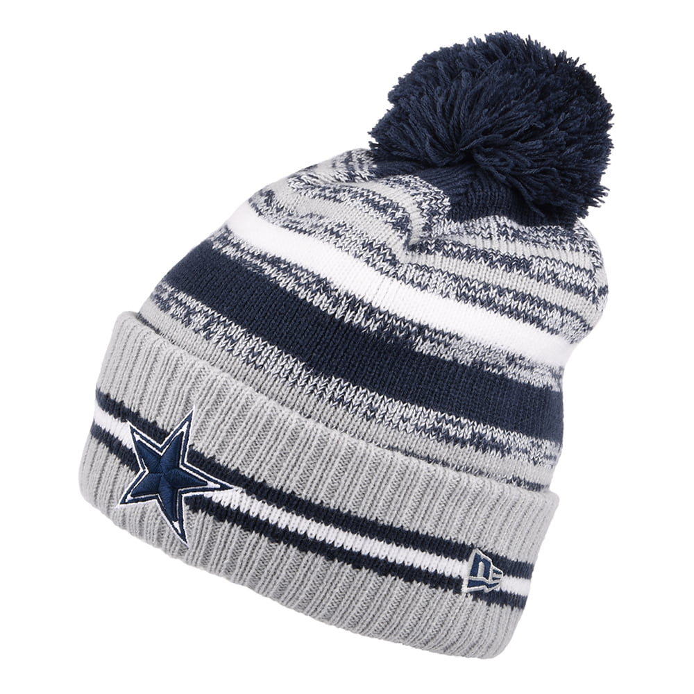 Bonnet à Pompon NFL Sport Knit OTC Dallas Cowboys bleu-gris NEW ERA
