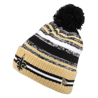 Bonnet à Pompon NFL Sport Knit OTC New Orleans Saints noir-doré NEW ERA