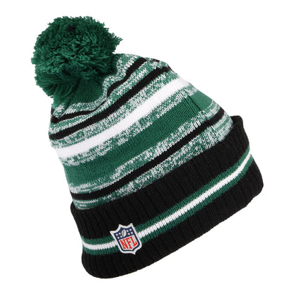 Bonnet à Pompon NFL Sport Knit OTC New York Jets vert-blanc NEW ERA