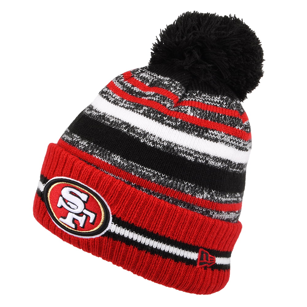 Bonnet à Pompon NFL Sport Knit OTC San Francisco 49ers rouge-noir NEW ERA
