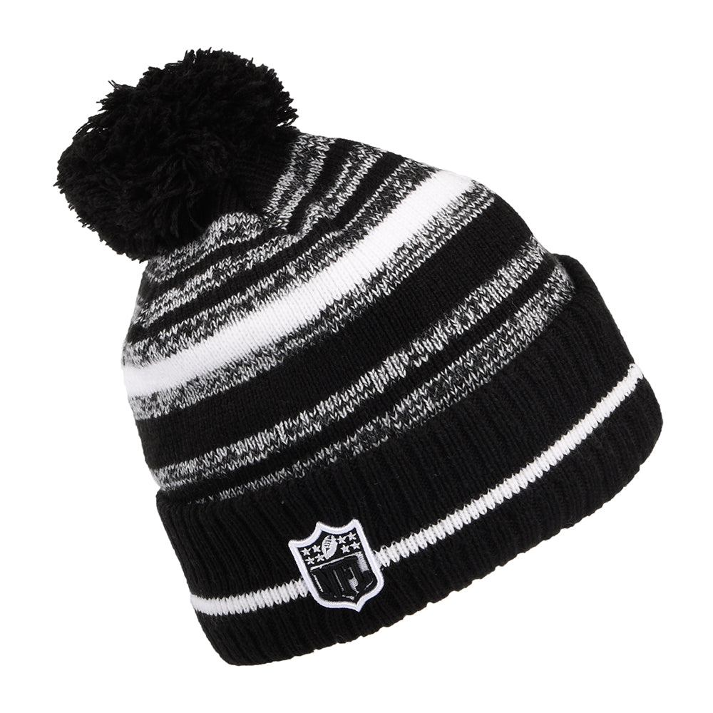 Bonnet à Pompon NFL Sport Knit Cincinnati Bengals noir-blanc NEW ERA