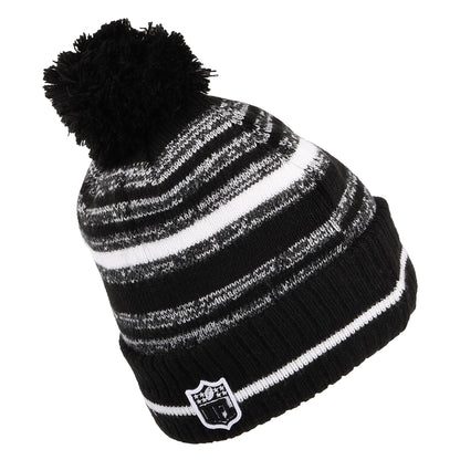 Bonnet à Pompon NFL Sport Knit New England Patriots noir-blanc NEW ERA