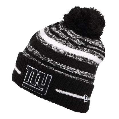 Bonnet à Pompon NFL Sport Knit New York Giants noir-blanc NEW ERA
