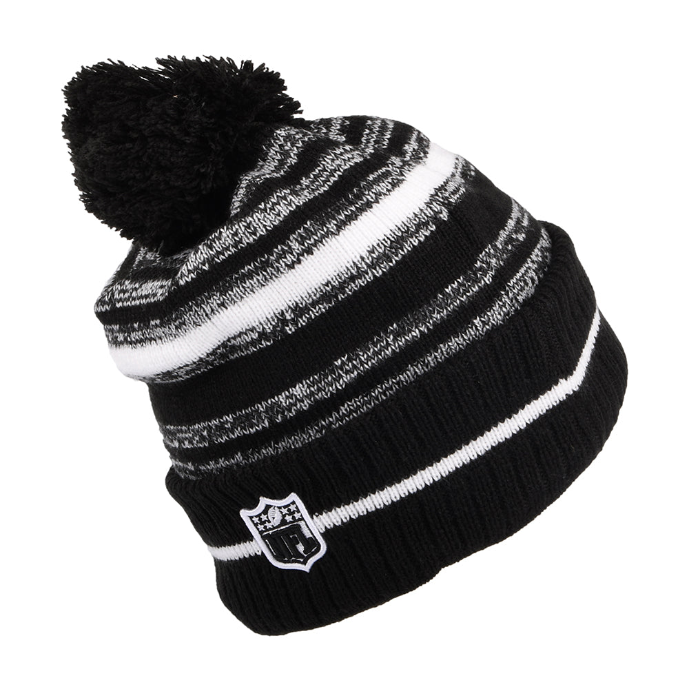 Bonnet à Pompon NFL Sport Knit San Francisco 49ers noir-blanc NEW ERA