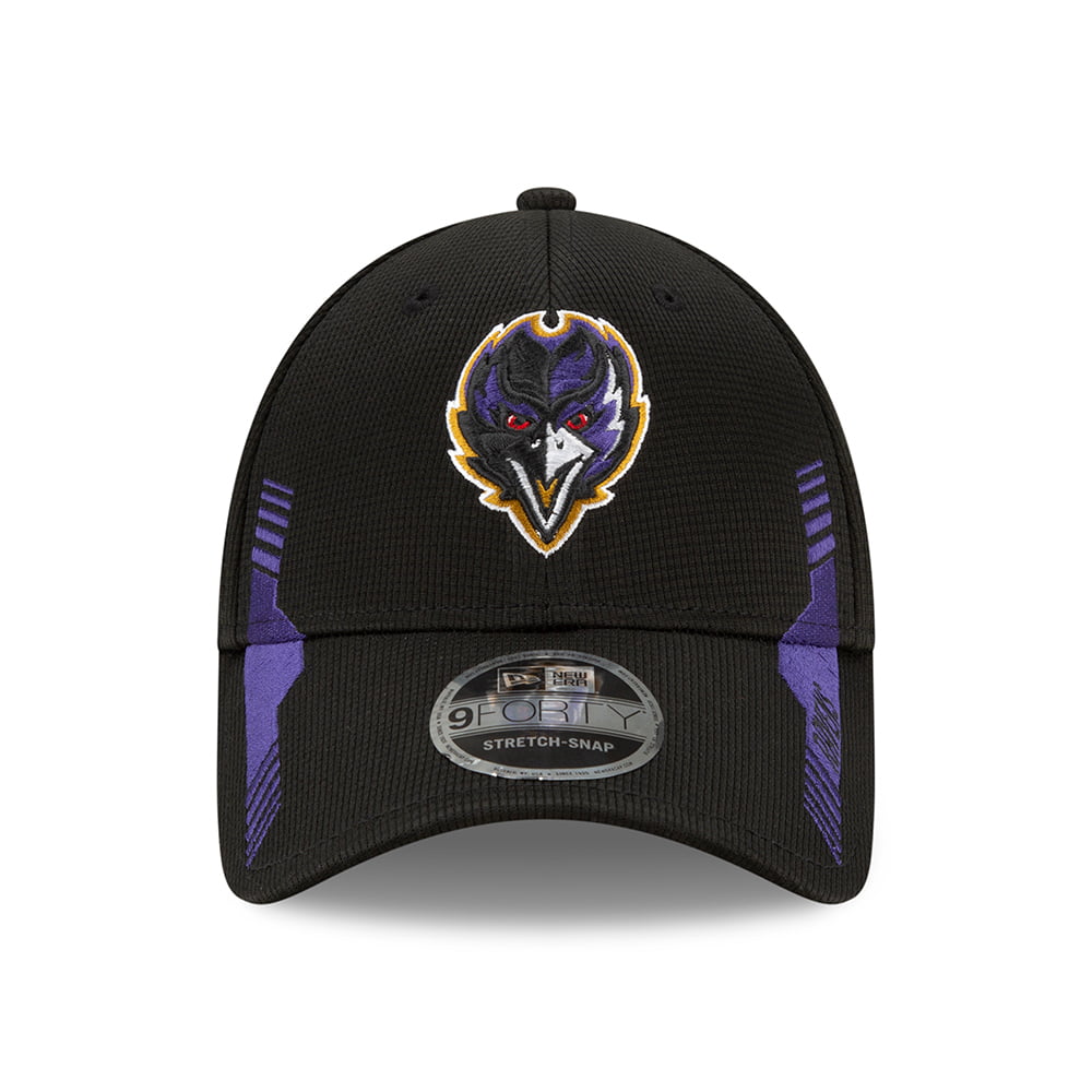 Casquette Stretch Snap 9FORTY NFL Sideline Home Baltimore Ravens noir NEW ERA