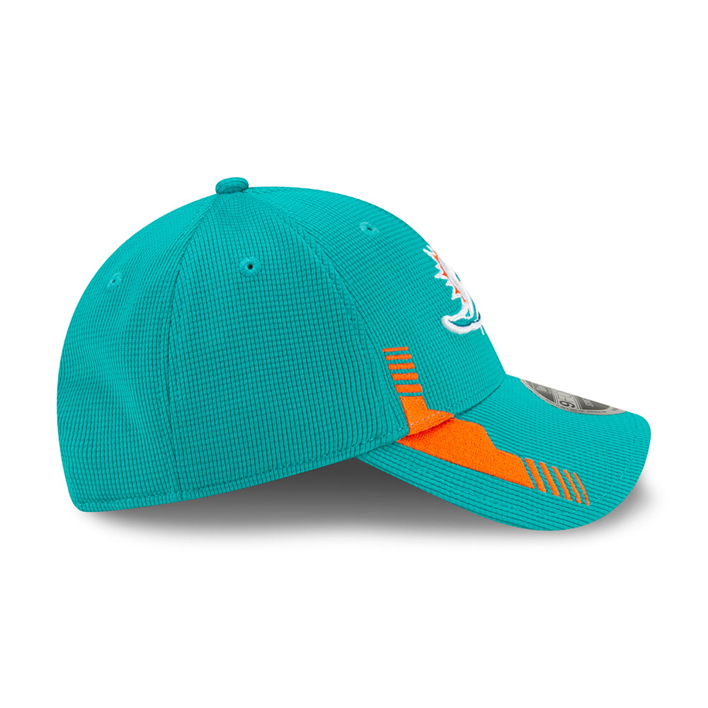Casquette 9FORTY NFL Sideline Home Miami Dolphins bleu sarcelle-orange NEW ERA