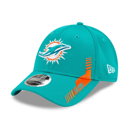Casquette 9FORTY NFL Sideline Home Miami Dolphins bleu sarcelle-orange NEW ERA