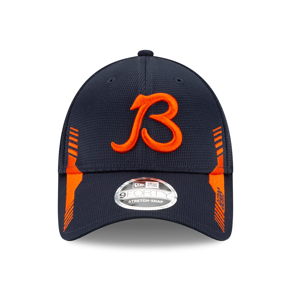 Casquette Stretch 9FORTY NFL Sideline Home Chicago Bears bleu marine-orange NEW ERA
