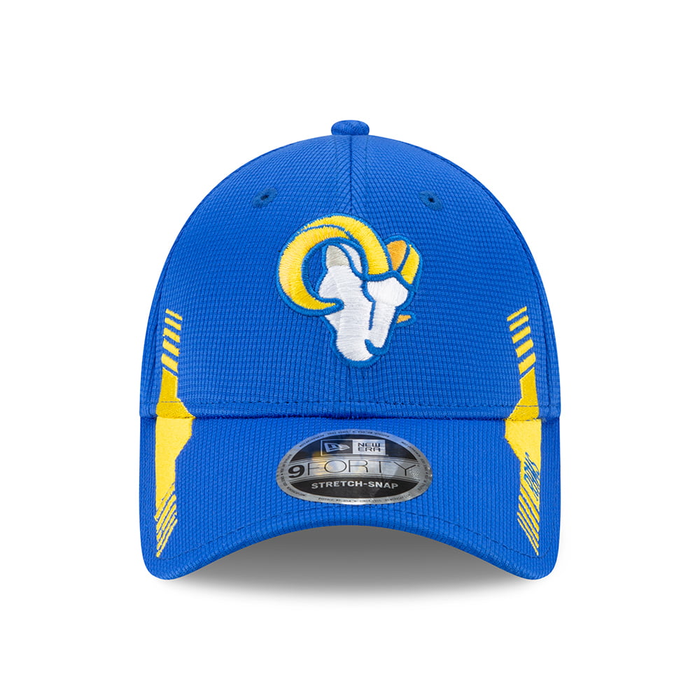 Casquette Stretch Snap 9FORTY NFL Sideline Home Los Angeles Rams bleu roi-or NEW ERA