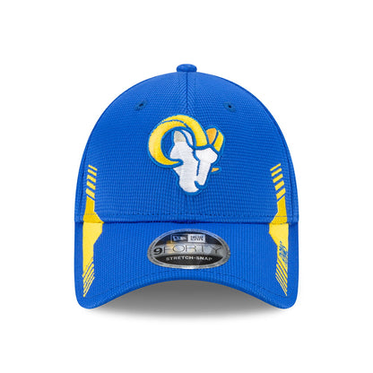Casquette Stretch Snap 9FORTY NFL Sideline Home Los Angeles Rams bleu roi-or NEW ERA