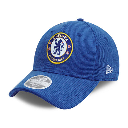 Casquette Femme 9FORTY en Velours Côtelé Chelsea FC bleu NEW ERA