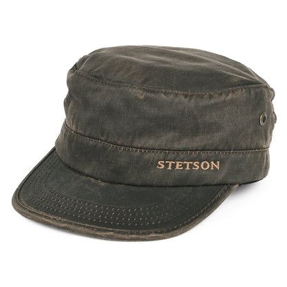 Casquette Militaire Weathered marron STETSON