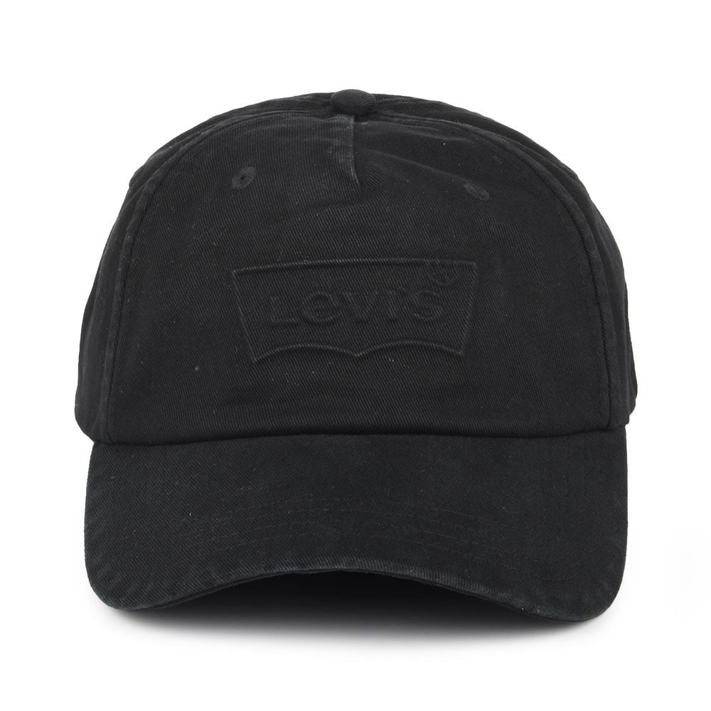 Casquette Délavée avec Étiquette Vierge Debossed Big Batwing noir LEVI'S