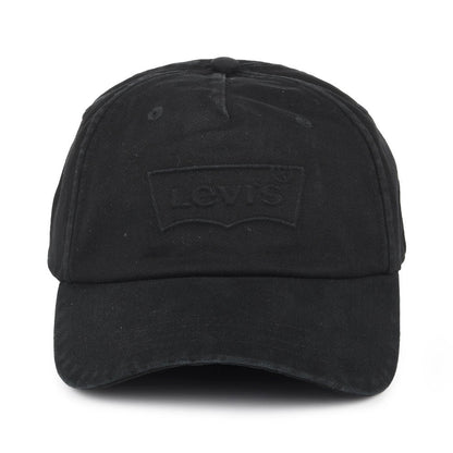 Casquette Délavée avec Étiquette Vierge Debossed Big Batwing noir LEVI'S