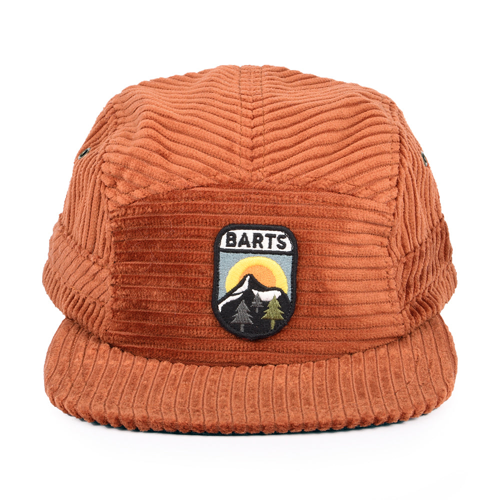 Casquette 5 Panel en Velours Côtelé Nevad rouille BARTS