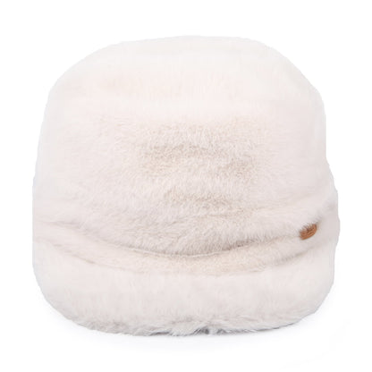 Casquette Militaire en Fausse Fourrure Dulxe crème BARTS
