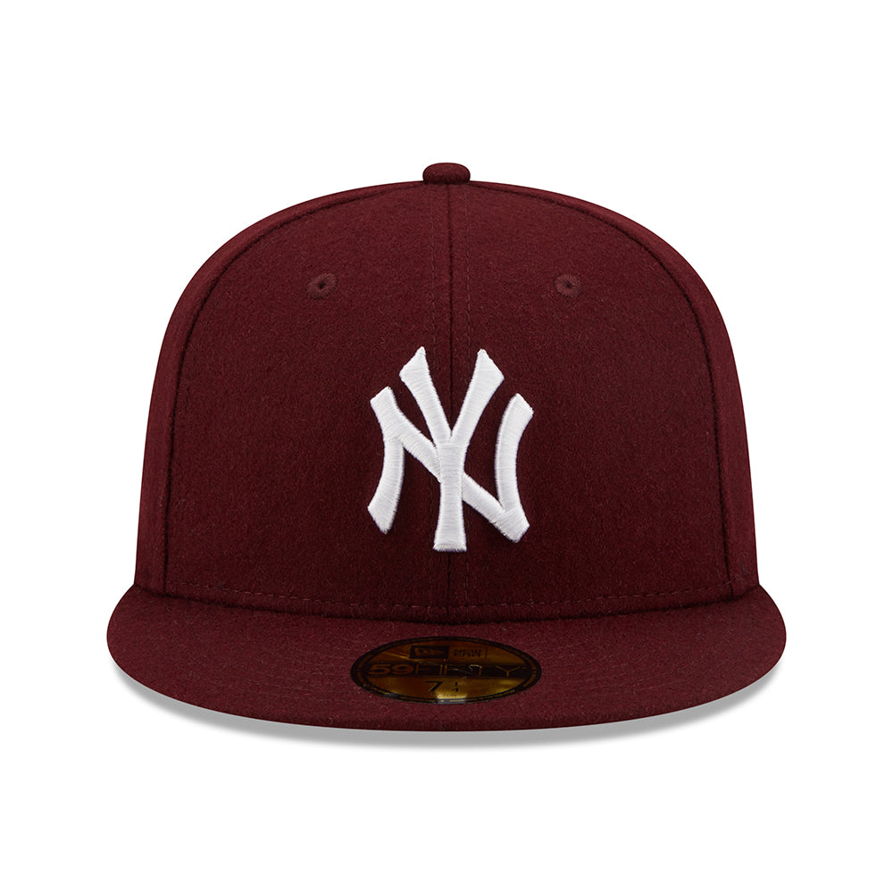 Casquette 59FIFTY MLB Melton New York Yankees bordeaux NEW ERA