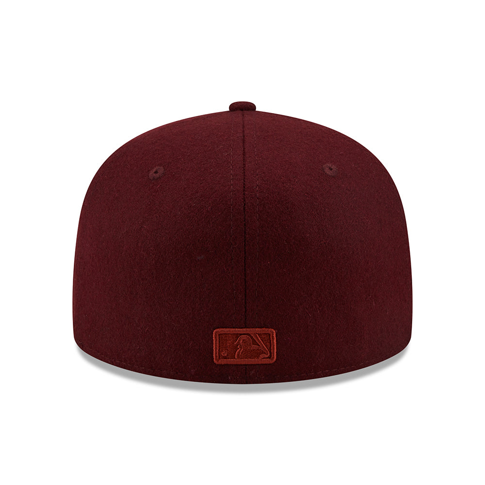 Casquette 59FIFTY MLB Melton New York Yankees bordeaux NEW ERA