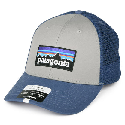 Casquette Trucker en Coton Bio LoPro P-6 Logo gris-bleu PATAGONIA