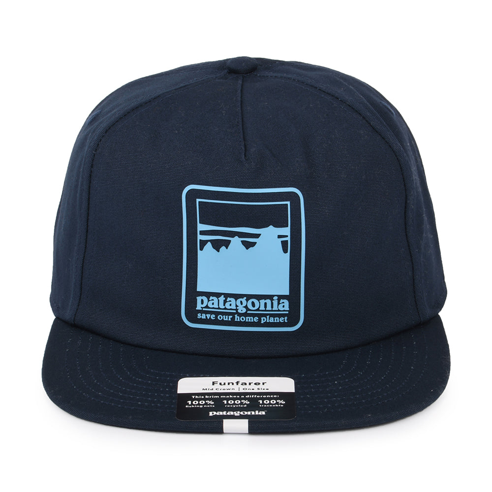 Casquette en Coton Bio Alpine Icon Funfarer bleu marine PATAGONIA