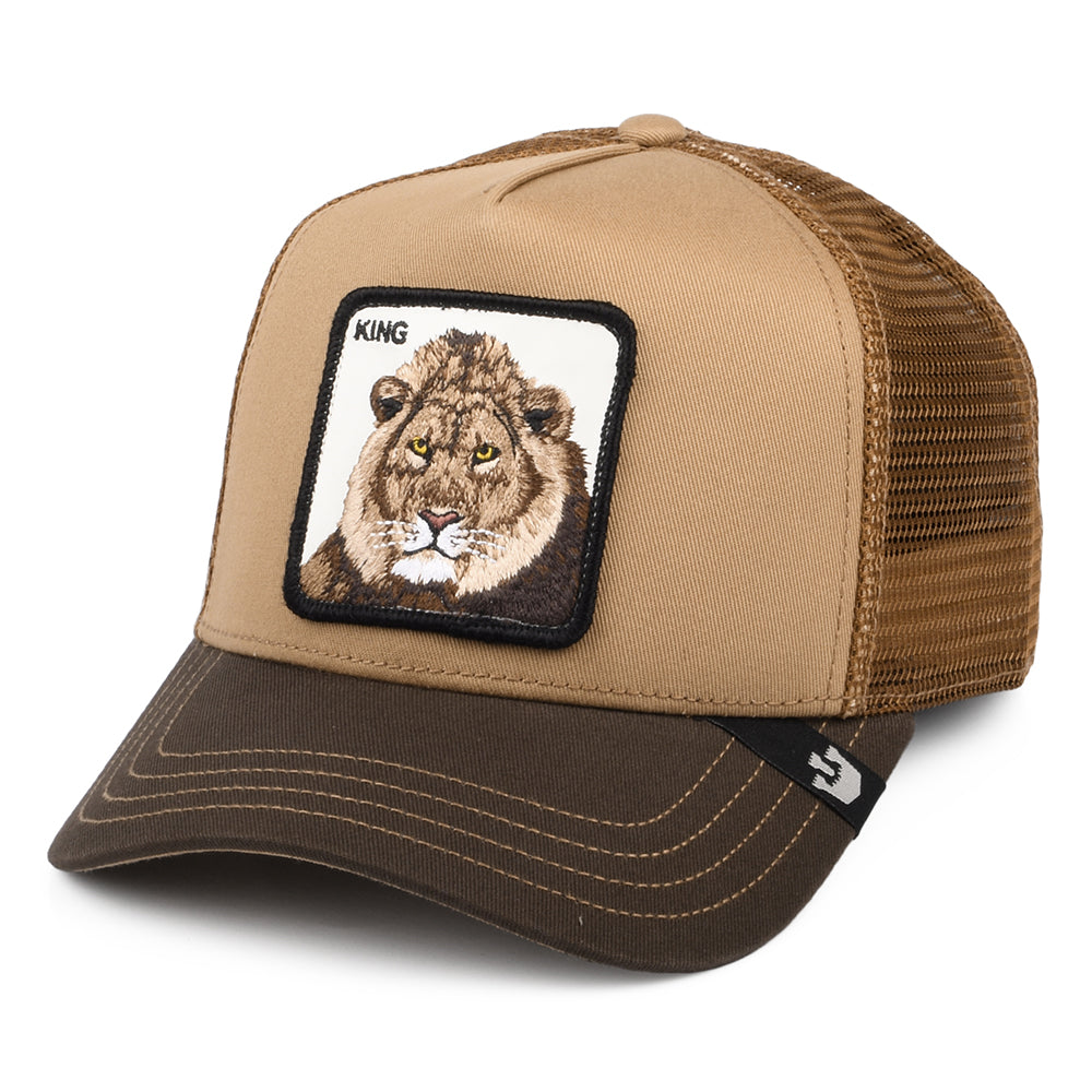 Casquette Trucker King Lion marron GOORIN