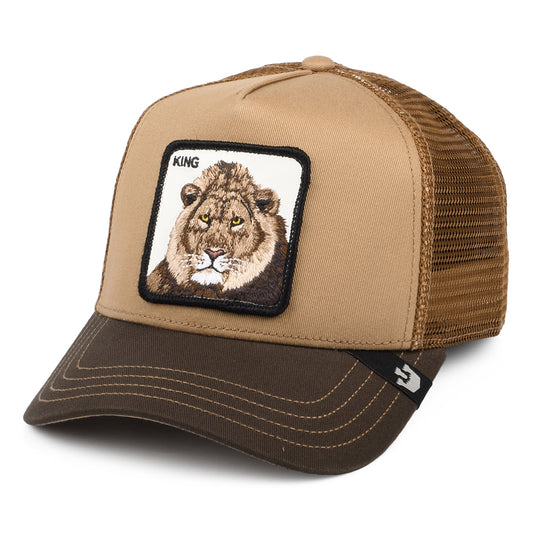 Casquette Trucker King Lion marron GOORIN