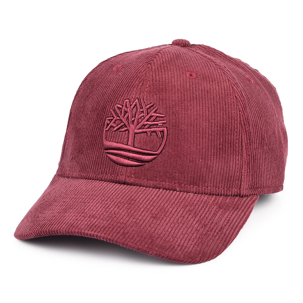 Casquette en Velours Côtelé Logo bordeaux TIMBERLAND