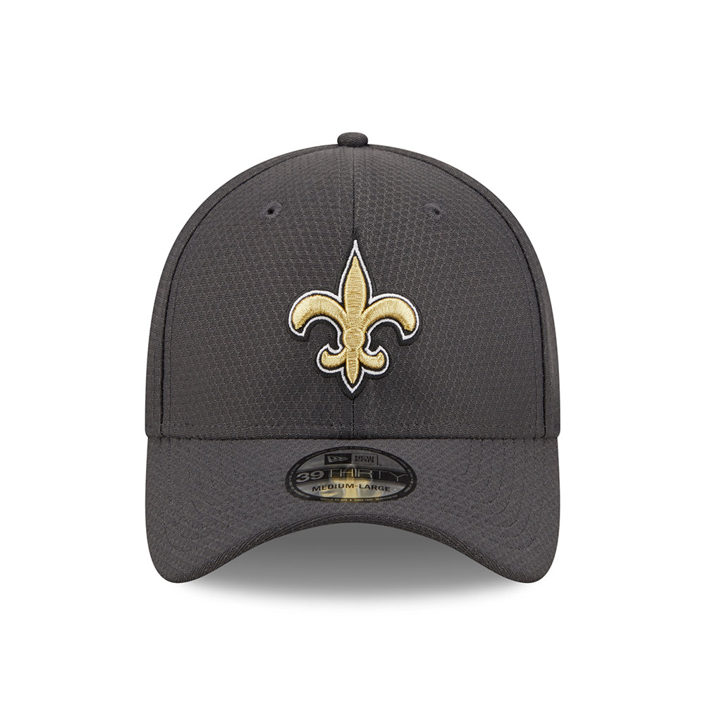 Casquette 39THIRTY NFL Hex Tech New Orleans Saints graphite NEW ERA