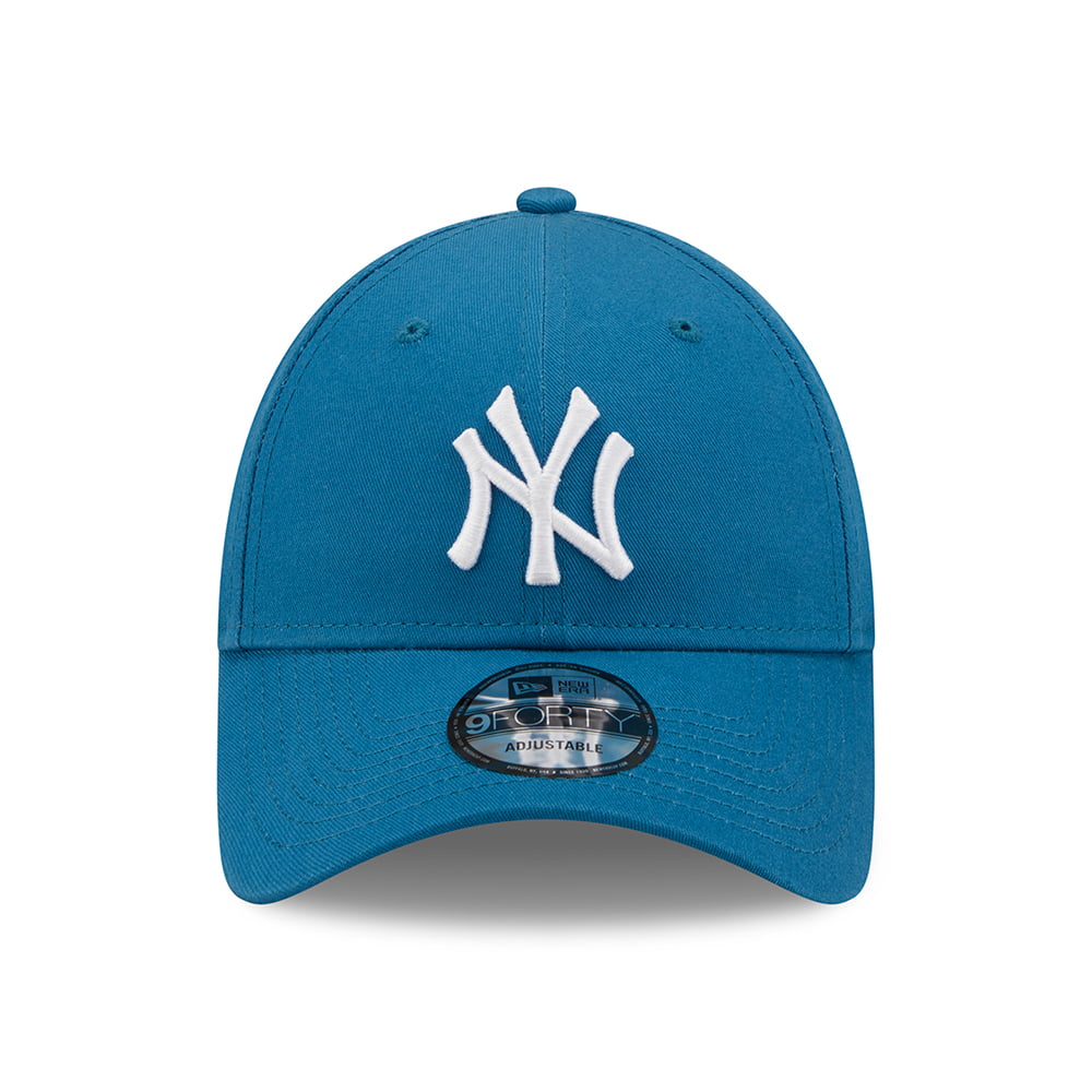 Casquette 9FORTY MLB League Essential New York Yankees bleu sarcelle-blanc NEW ERA