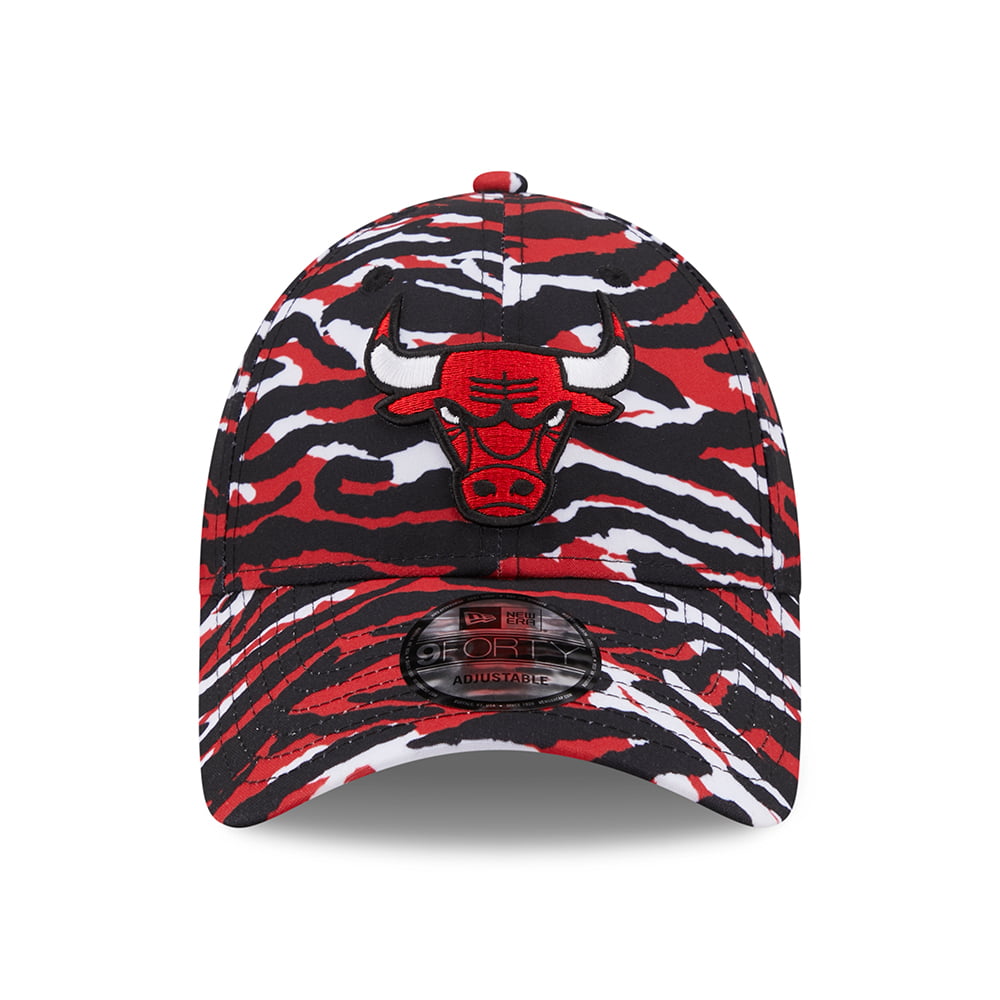 Casquette 9FORTY NBA AOP Camo Print Chicago Bulls rouge NEW ERA