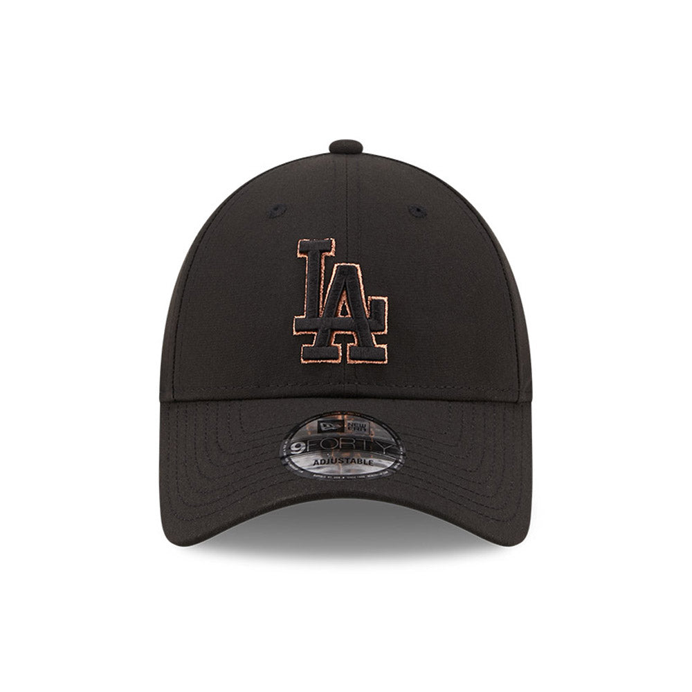 Casquette 9FORTY MLB Metallic Outline L.A. Dodgers noir-or rose NEW ERA