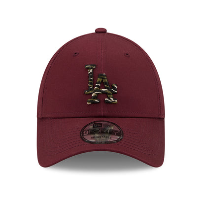 Casquette 9FORTY MLB Wild Camo L.A. Dodgers bordeaux NEW ERA