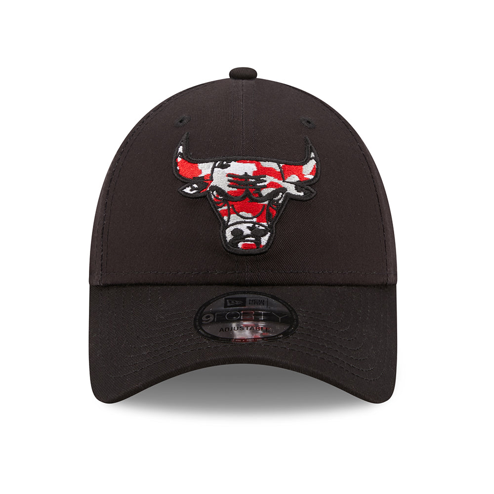 Casquette 9FORTY NBA Wild Camo Chicago Bulls noir NEW ERA