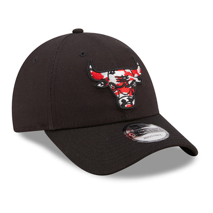 Casquette 9FORTY NBA Wild Camo Chicago Bulls noir NEW ERA