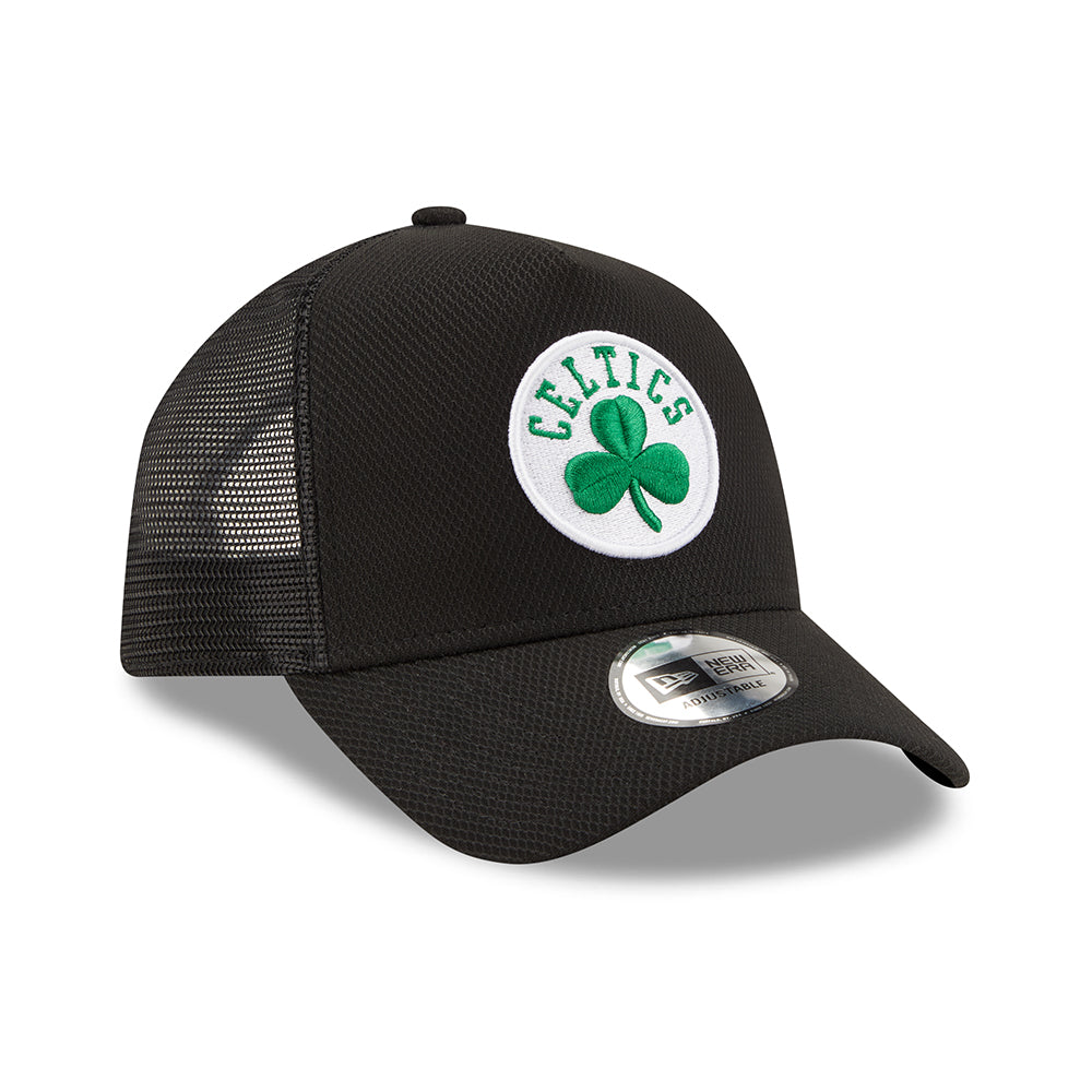Casquette Trucker A-Frame NBA Black Base Boston Celtics noir NEW ERA