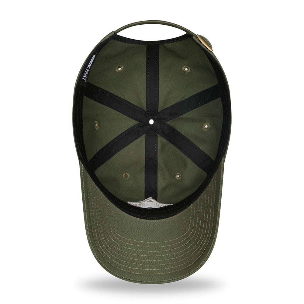 Casquette 9TWENTY NEC Felt Patch Casual Classic en Coton olive NEW ERA