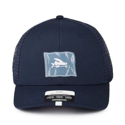 Casquette Trucker en Coton Bio Fly The Flag Label bleu marine PATAGONIA