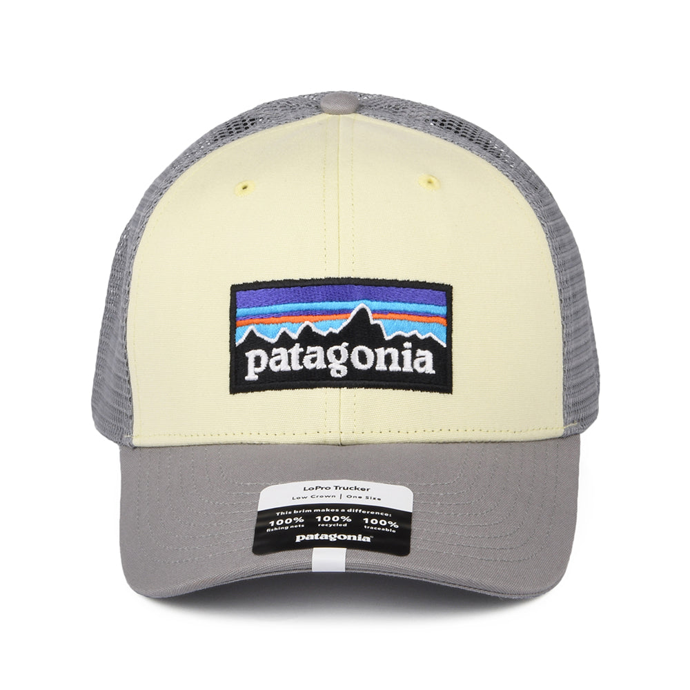 Casquette Trucker en Coton Bio LoPro P-6 Logo jaune clair-bleu clair PATAGONIA