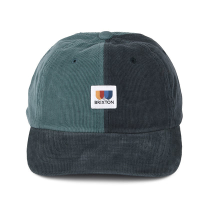 Casquette en Velours Côtelé Bicolore Alton LP bleu marine BRIXTON